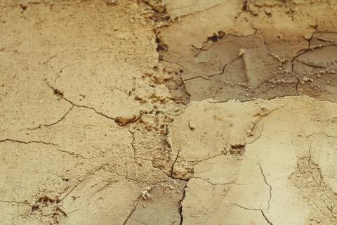 Texture of the clay walls Stock Photos