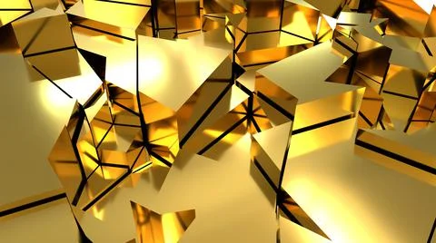 Texture with clear golden elements and solar reflection. Yellow background.  Illustrazione stock