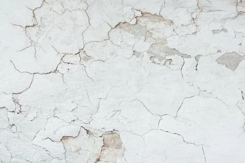 Texture Close Up statue of Chipped White peeling paint, covered Stock Photos