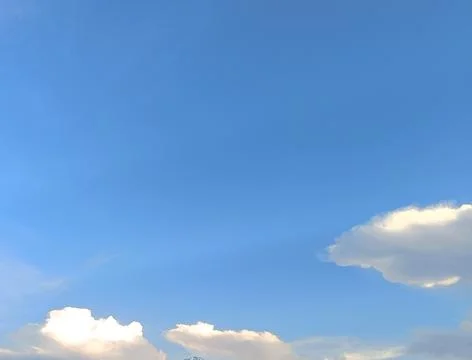 The texture of the clouds in the blue sky Stock Photos