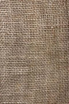 The texture of coarse burlap closeup Stock Photos