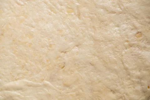 Texture of coarse flour dough. Bread dough background. Stock Photos