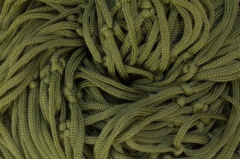 Texture of a coil nylon rope Stock Photos