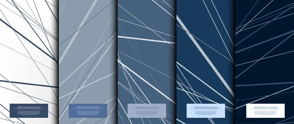 Texture collection abstract pattern texture navy blue background card templat Stock Illustration