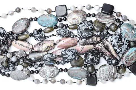 Texture of color beads Stock Photos