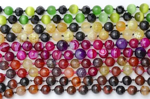 Texture of color beads Stock Photos