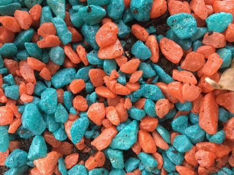 Texture of colored blue and red stones Stock Photos