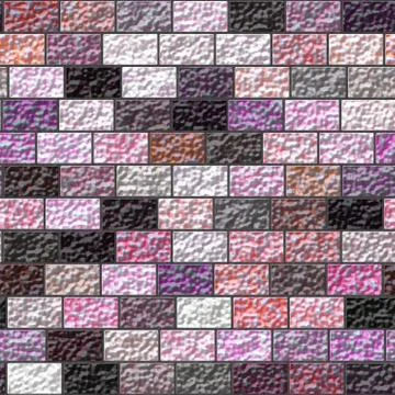 Texture of a colored brick wall - colorful grunge art wall illustration, wall Stock Illustration