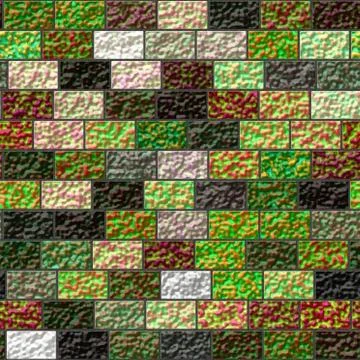 Texture of a colored brick wall - colorful grunge art wall illustration, wall Stock Illustration