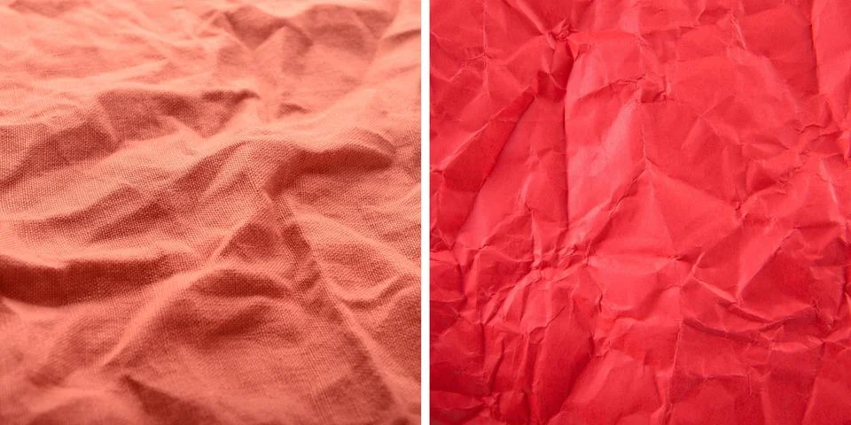 Texture colored crumpled patterned stripes decorative packaging paper red, .. イラスト素材