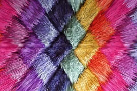 Texture of colored fabric, Pyramid extrusion color background, gradient, for  Illustrazione stock