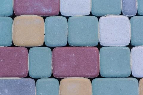 The texture of the colored tiles Stock Photos