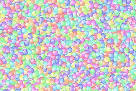 Texture of colorful ball-like elements background Stock Illustration
