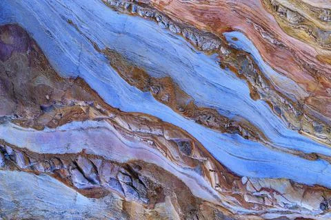 Texture of colorful solid mineral as abstract background Stock Photos
