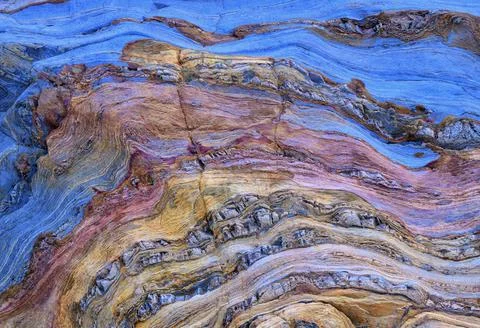 Texture of colorful solid mineral as abstract background Stock Photos