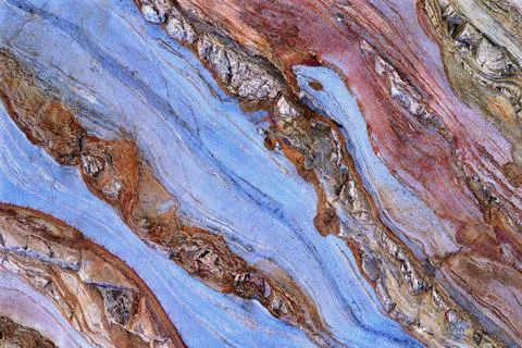 Texture of colorful solid mineral as abstract background Stock Photos