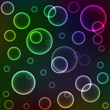 Texture of colour circles Stock Illustration
