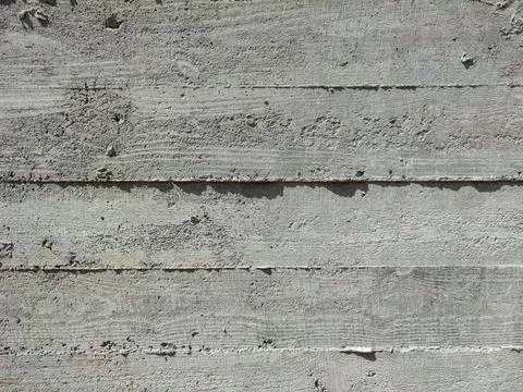Texture of concrete with horizontal stripes. Stock Photos
