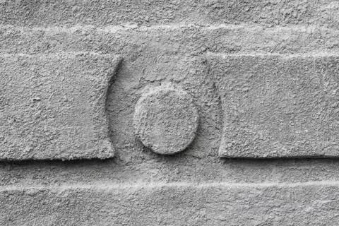 Texture of a concrete wall with a pattern Stock Photos