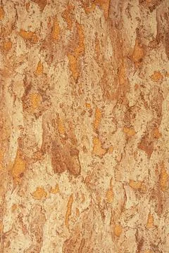 Texture of cork material in beige shades with Copy space. Abstract background. Stock Photos
