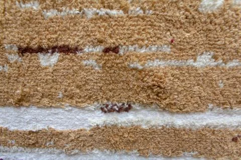 Texture of a cotton carpet 库存照片