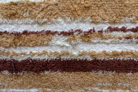 Texture of a cotton carpet 库存照片
