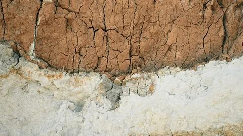 Texture of cracked clay. Background Stock Photos