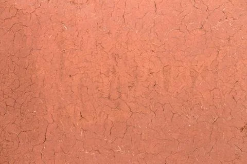 Texture cracked clay surface Stock Photos