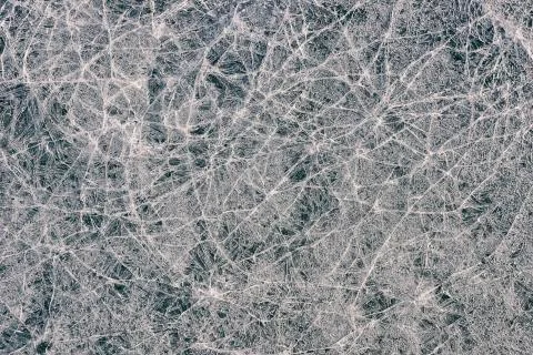 Texture cracked ice puddle form plexus web. season spring autumn for 3D textu Foto stock