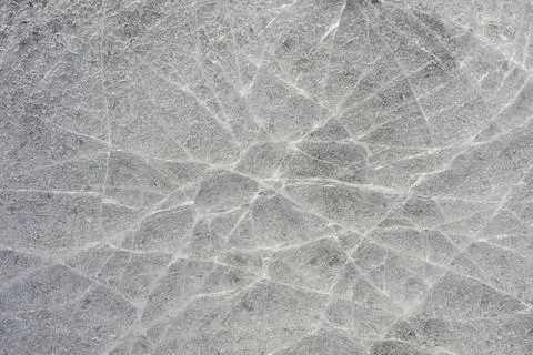 Texture cracked ice puddle form plexus web. season spring autumn for 3D textu Stock-Fotos