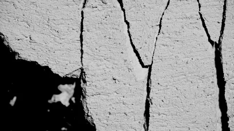 The Texture Cracks and Collapses Stock Footage 209968241
