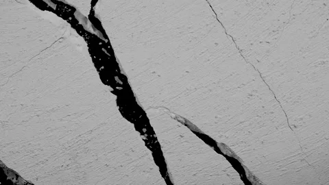 The Texture Cracks and Collapses Stock Footage 209984481