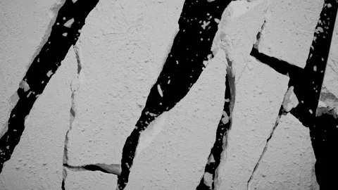 The Texture Cracks and Collapses Stock Footage 210008163