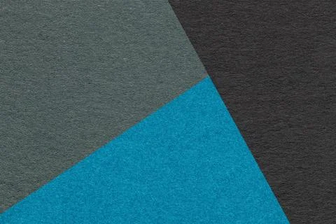 Texture of craft blue, gray and black shade color paper background, macro. Stock Photos