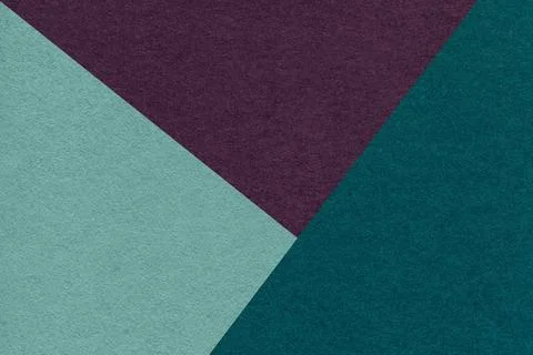 Texture of craft cyan, emerald and purple shade color paper background, macro Stockfoto's