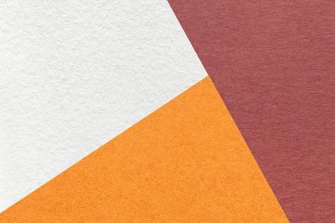 Texture of craft dark red, white and orange shade color paper background, mac Stock Illustration