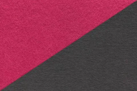 Texture craft dark wine and black paper background, half two colors, macro Stock Photos