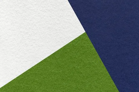 Texture of craft navy blue, white and green shade color paper background, Stock Photos