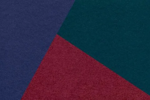 Texture of craft navy blue, wine and green shade color paper background, macr Stock Illustration