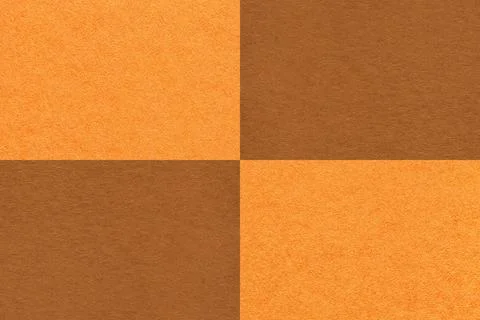 Texture craft orange and brown paper background with cells pattern. Vintage c Stock Illustration