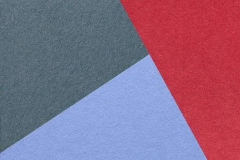 Texture of craft red, gray and blue shade color paper background, macro. Foto stock