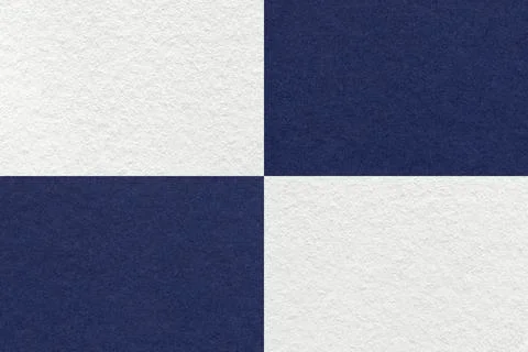Texture of craft white and navy blue paper background with cells pattern. Stock Illustration