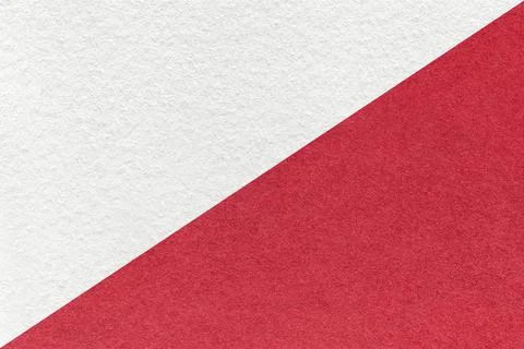 Texture of craft white and red paper background, half two colors, macro. 스톡 일러스트