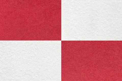 Texture of craft white and red paper background with cells pattern, macro. Stock Illustration