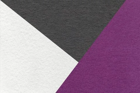 Texture of craft white, black and purple shade color paper background, macro. Stock Photos