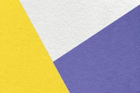 Texture of craft white, blue and yellow shade color paper background, macro. Stockfoto's
