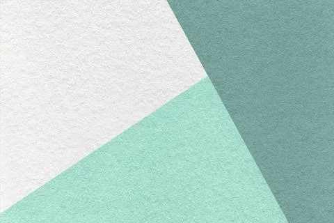 Texture craft white, cyan and mint paper background, macro. Vintage cardboard Stock Photos