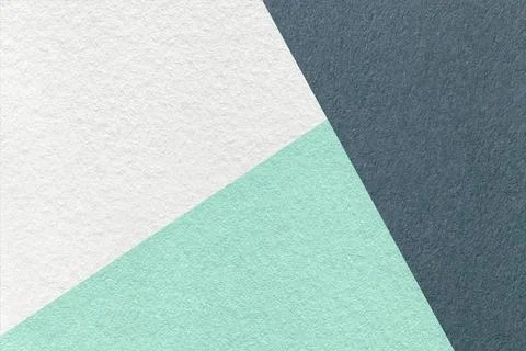 Texture of craft white, gray and cyan shade color paper background, macro Stock Photos
