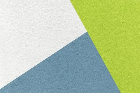Texture of craft white, green and cold gray shade color paper background Stock Photos