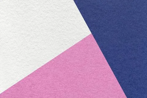 Texture of craft white, lilac and navy blue shade color paper background, macro. Stock Photos